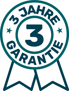 3 Jahre Garantie