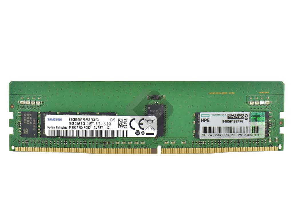 HPE RAM 16GB DDR4 2Rx8 PC4-2933Y-R Dimm ECC REG, P00922-B21, P03050-091