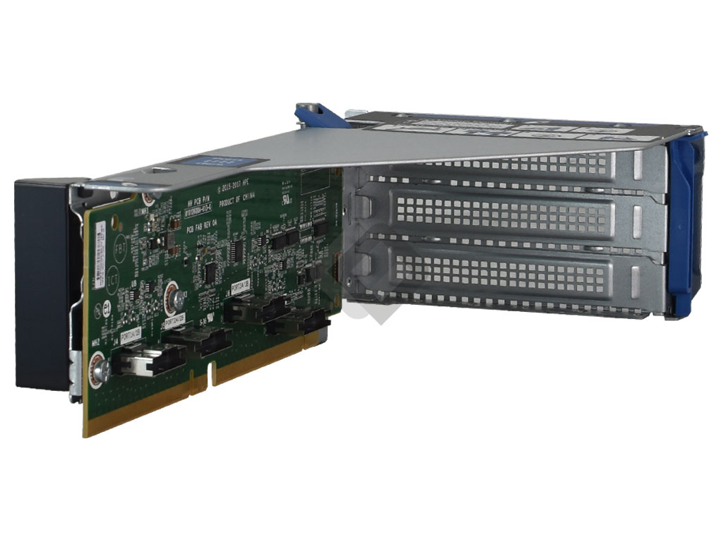 HPE Proliant DL38X G10 Risercard 4-port 8 NVMe Primary SlimSAS Riser, 867807-B21, 875087-001