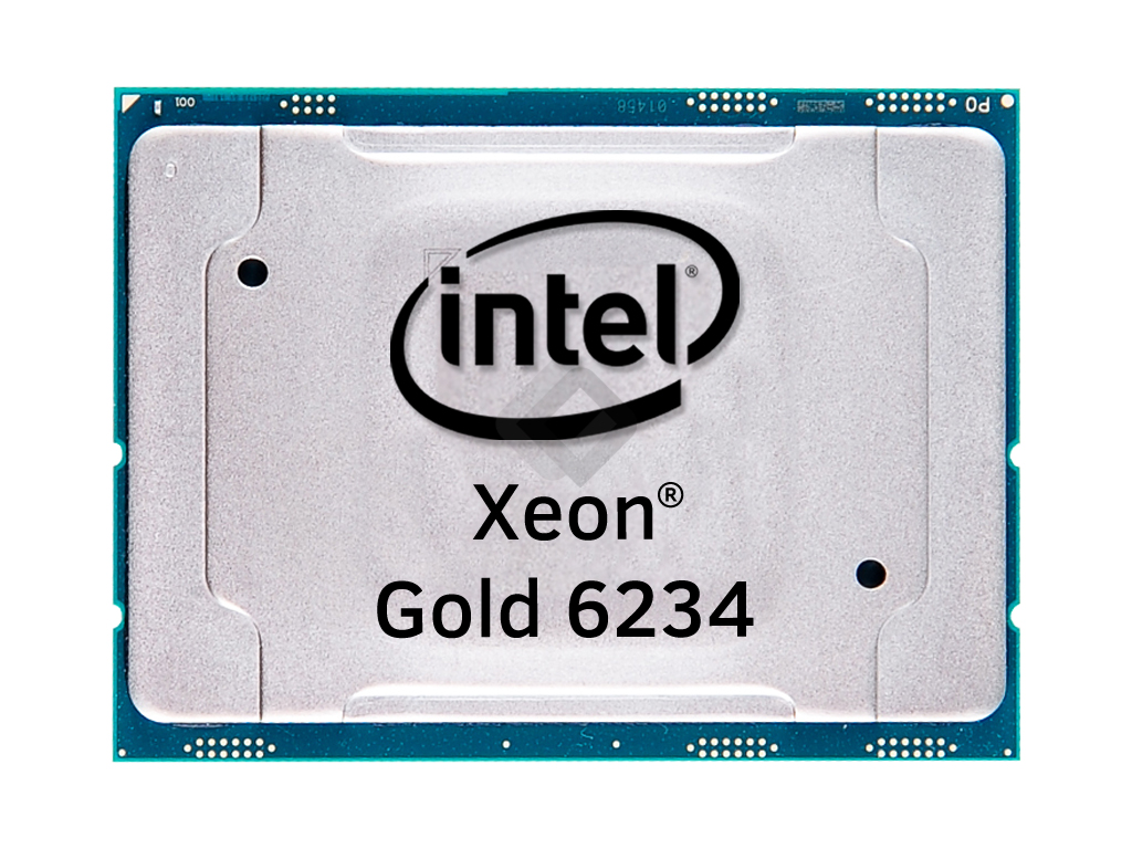 INTEL CPU Xeon Gold 6234 8-Core 3.3GHz-24.75MB, SRFPN