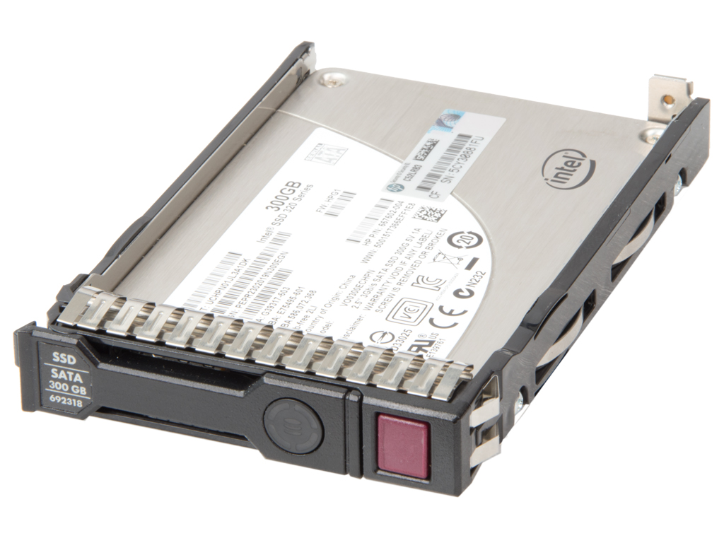 HPE SSD 300 GB 3G SATA 2.5 MLC SC, 692171-B21, 692318-001