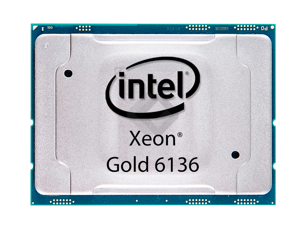 INTEL CPU Xeon Gold 6136 12-Core 3.00 GHz-24.75MB, SR3B2
