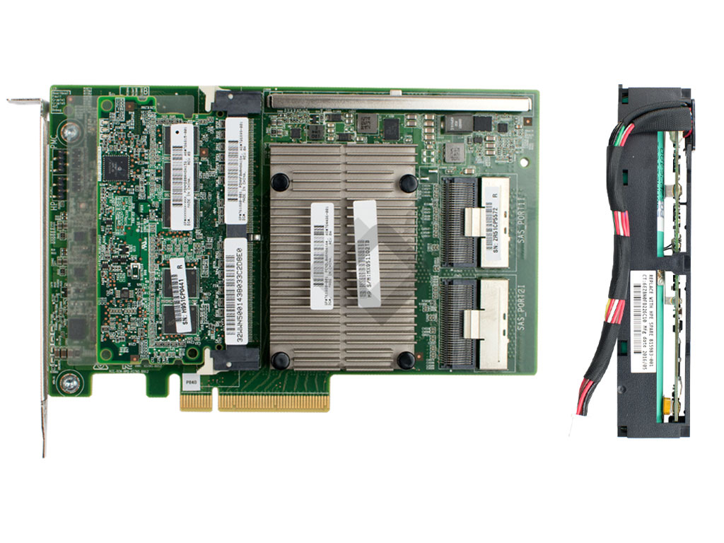HPE Smart Array P840/4GB 12Gb 2-ports mit Batterie, 761880-001, 726899-001
