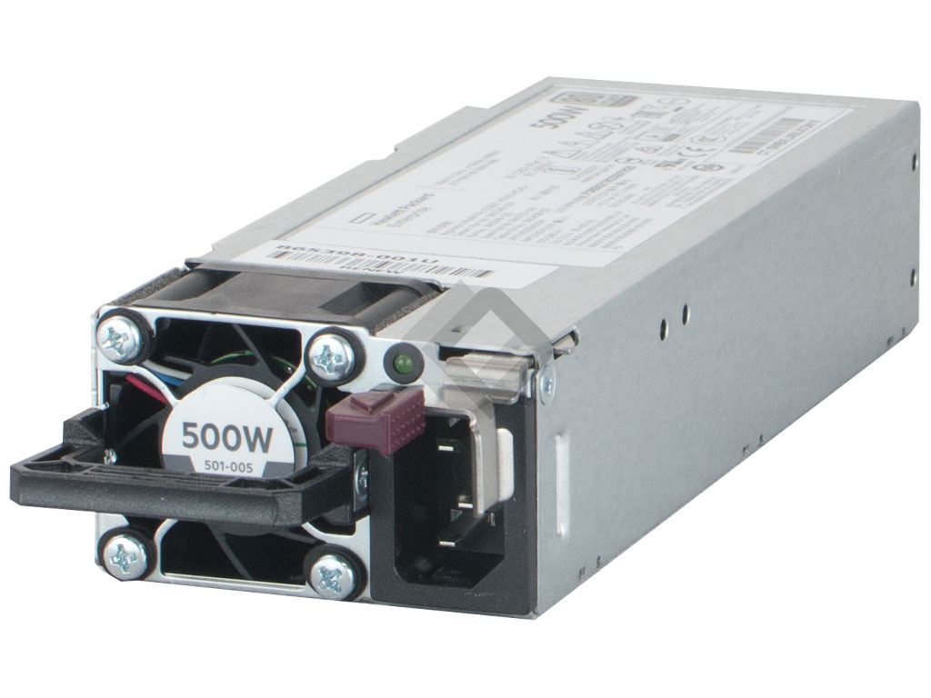 HPE PSU 500W DL360/DL380/ML350-G10 Platinum Low Halogen, 865408-B21, 866730-001