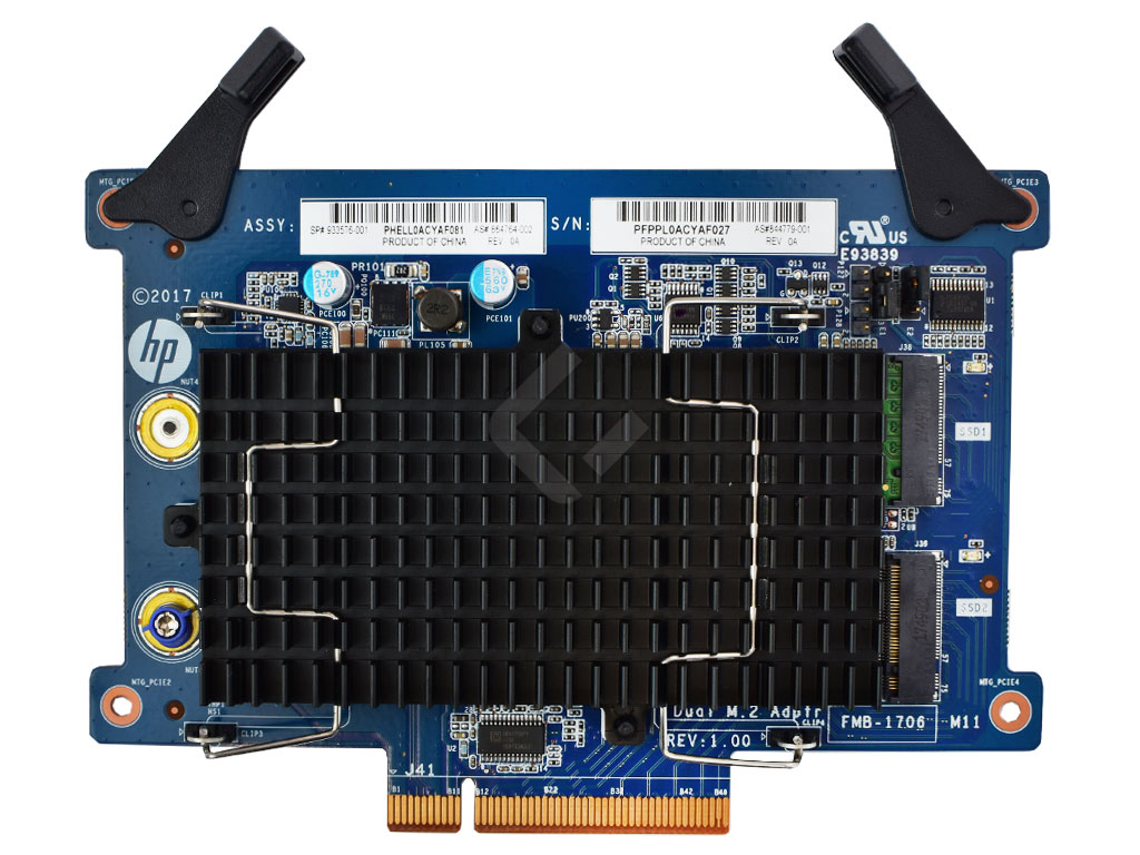 HP Z8 G4 Dual M.2 SSD 1TB TLC Adapter Z-Turbo Drive Dual Pro PCI-E, 933576-001 907581-001