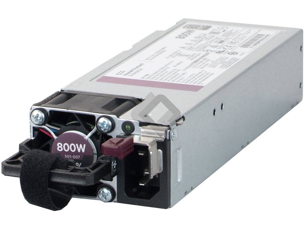 HPE PSU 800W DL360/DL380/ML350-G10 Platinum Low Halogen, P38995-B21 P39385-001