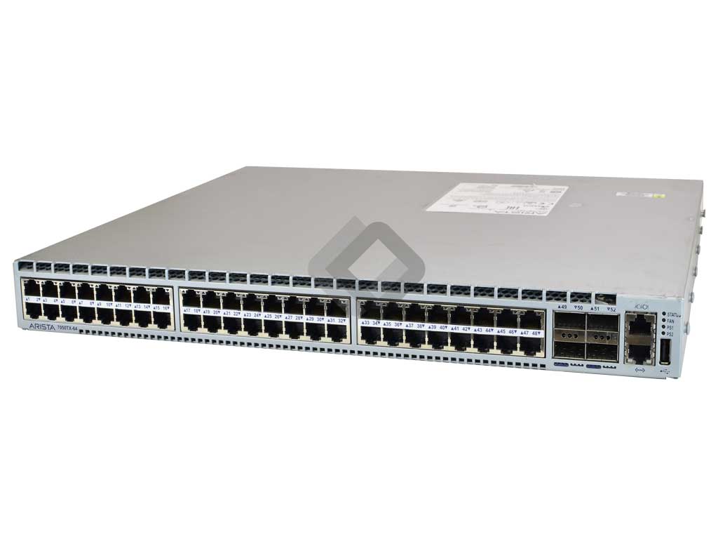 ARISTA 7050TX-64 48x10GbE 4x 40GbE QSFP+ 2P NRK, DCS-7050TX-64